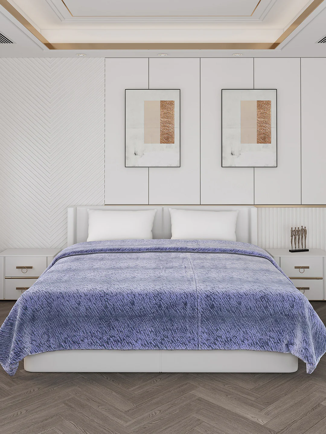 Abstract Double Bed 850 GSM Blanket Daniel 2 Ply (Weight 4.5 kg) - Image 2