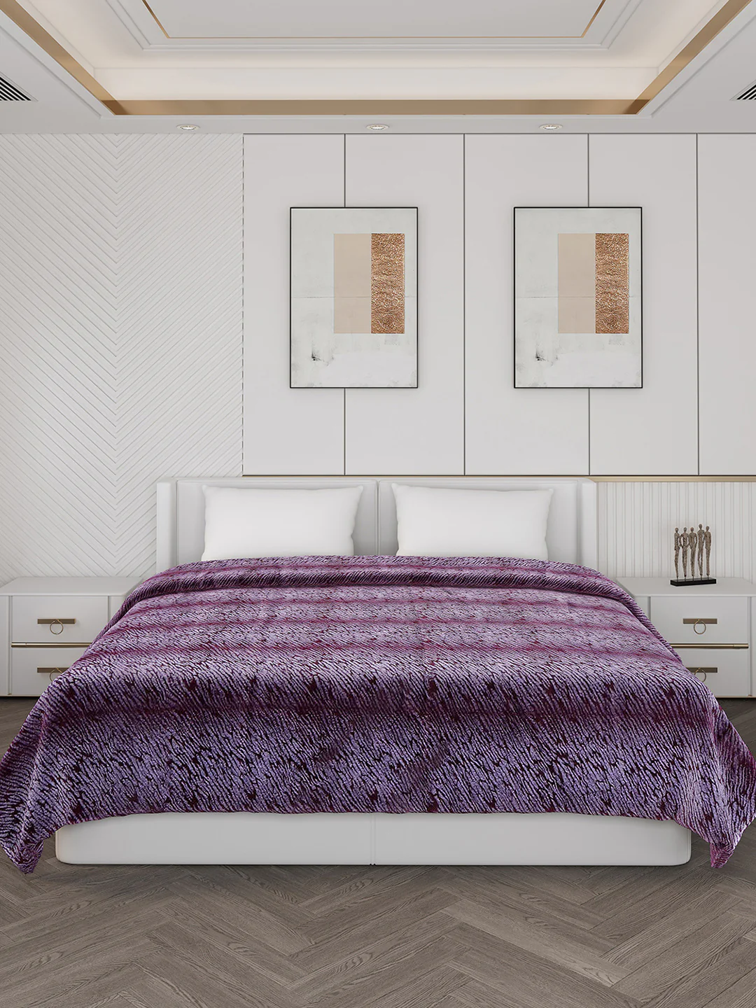 Abstract Double Bed 850 GSM Blanket Daniel 2 Ply (Weight 4.5 kg) - Image 2