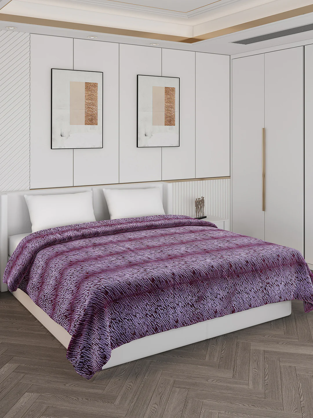 Abstract Double Bed 850 GSM Blanket Daniel 2 Ply (Weight 4.5 kg) - Image 4