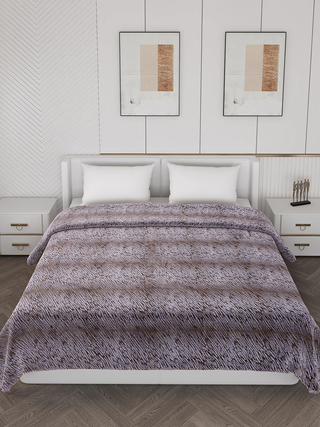 Abstract Double Bed 850 GSM Blanket Daniel 2 Ply (Weight 4.5 kg) - Image 3