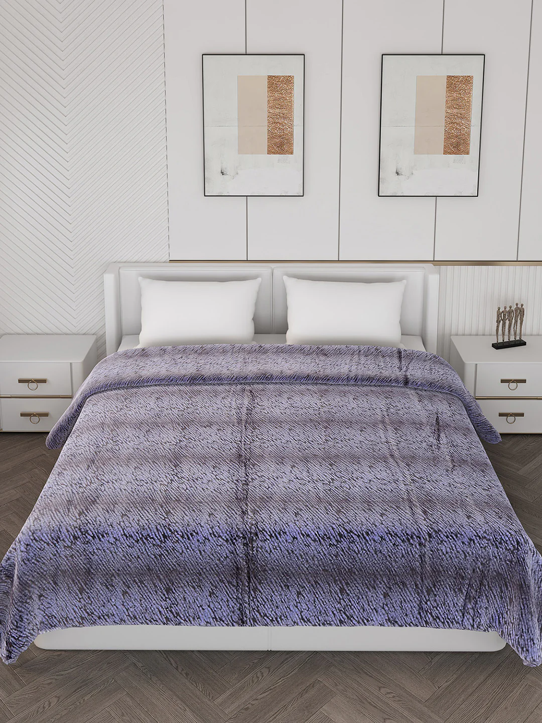 Abstract Double Bed 850 GSM Blanket Daniel 2 Ply (Weight 4.5 kg) - Image 3