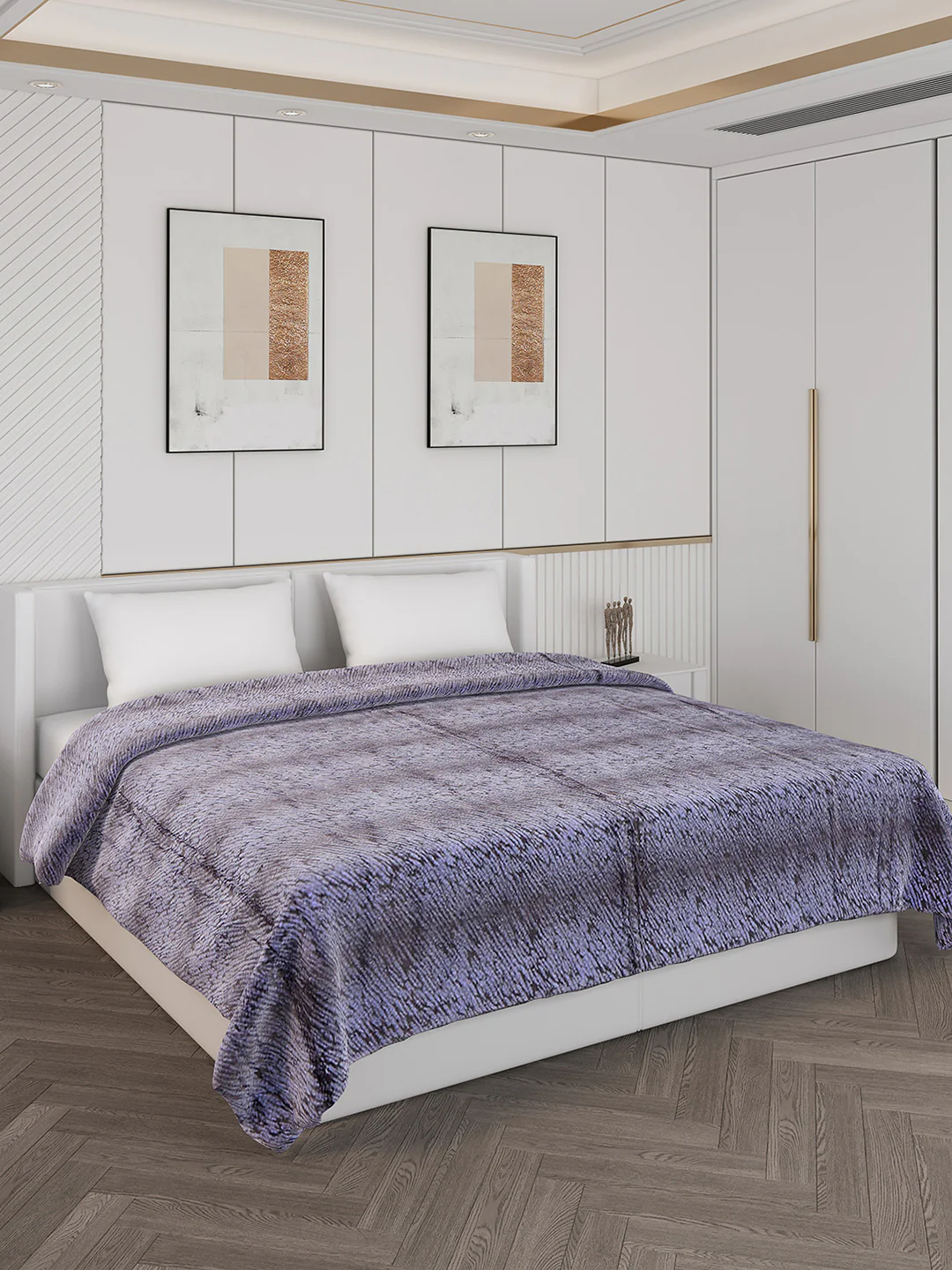 Abstract Double Bed 850 GSM Blanket Daniel 2 Ply (Weight 4.5 kg) - Image 4