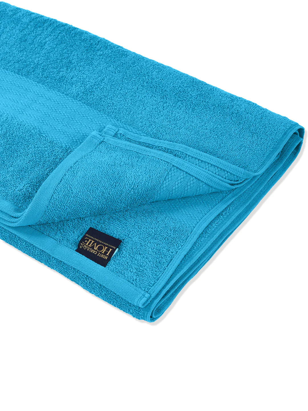 Aqua Blue Pure Cotton Solid 380 GSM Car Towel 1 Piece (Jazz Collection) - Image 4