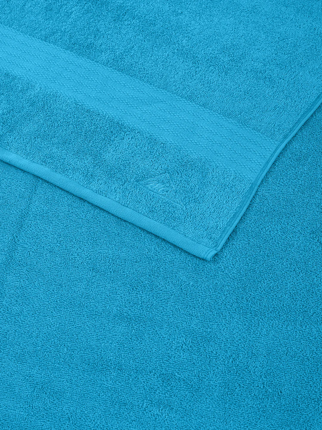 Aqua Blue Pure Cotton Solid 380 GSM Car Towel 1 Piece (Jazz Collection) - Image 5