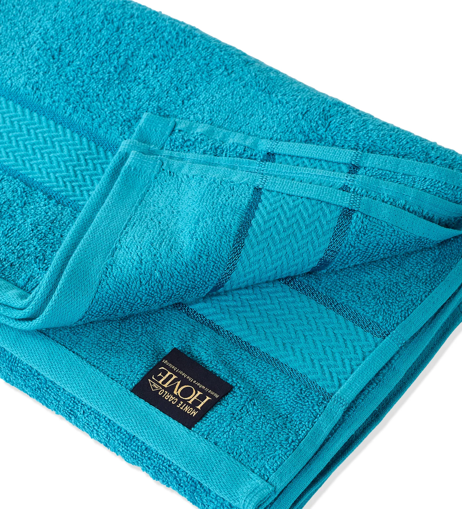 Aqua Blue Pure Cotton Solid 450 GSM Bath Towel 1 Piece (Oasis Collection) - Image 5