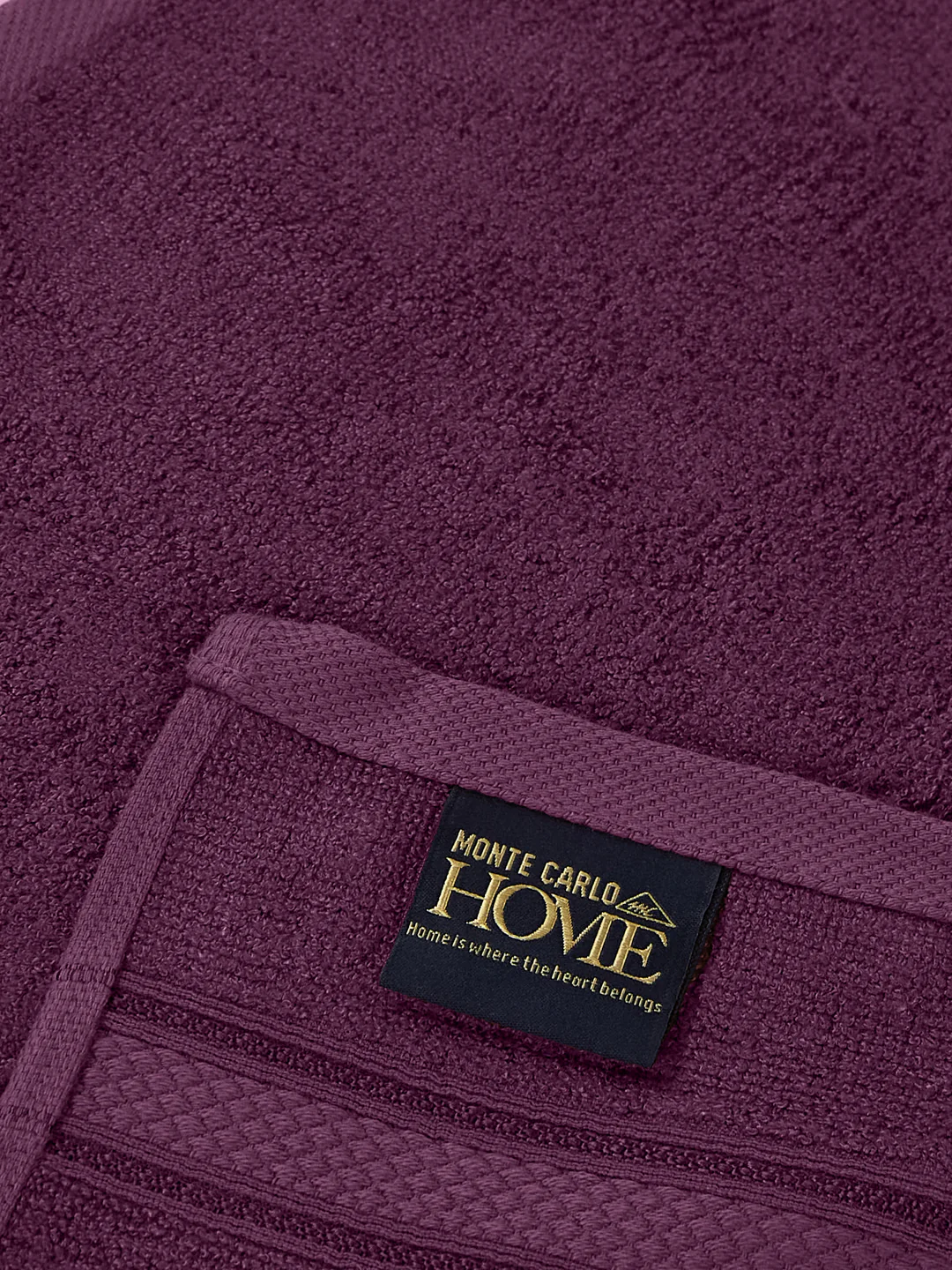 Argyle Purple Pure Cotton Solid 400 GSM Face Towel 4 Pc Set (Jasper Collection) - Image 5