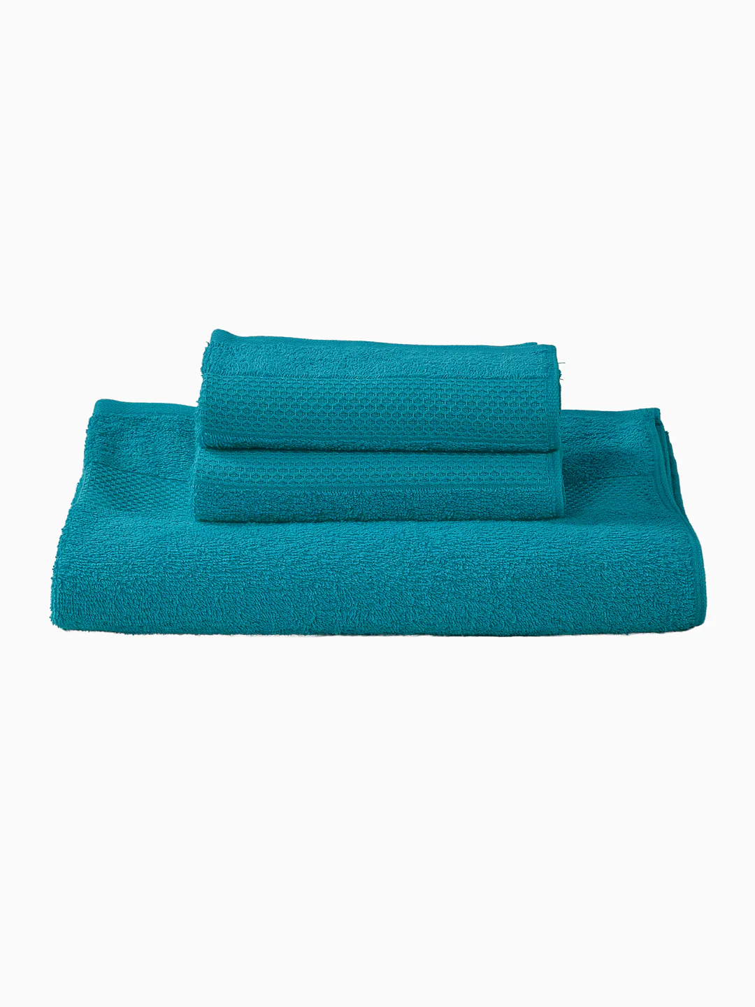 Baltic Blue 100% Cotton Solid 380 GSM Bath Towel Super Charm 3 Pc Set Gifting Box Pack - Image 5