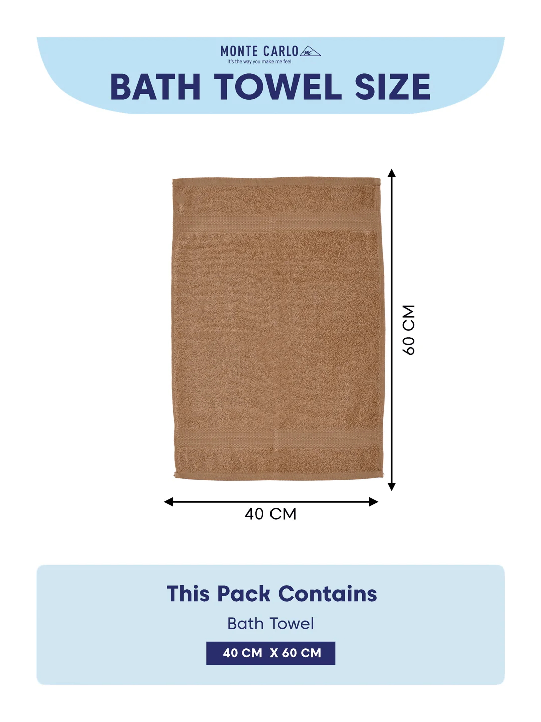 Beige 100% Cotton Solid 380 GSM Bath Towel Jazz 4 Pc Set Gifting Box Pack - Image 11