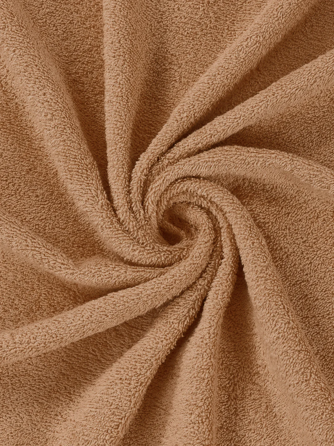 Beige 100% Cotton Solid 380 GSM Bath Towel Jazz 4 Pc Set Gifting Box Pack - Image 9
