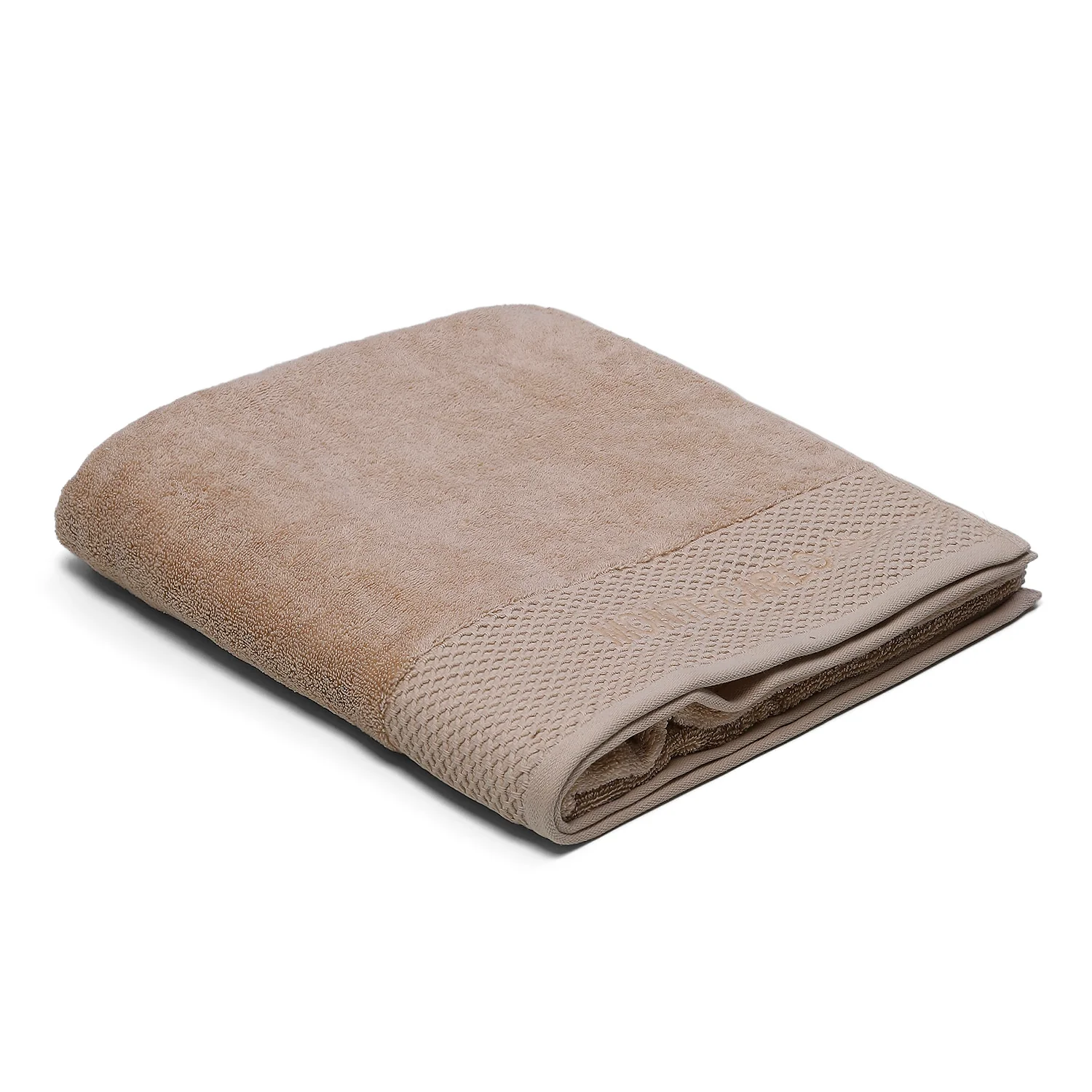 Beige Cotton 650 GSM Bath Towel - Image 2