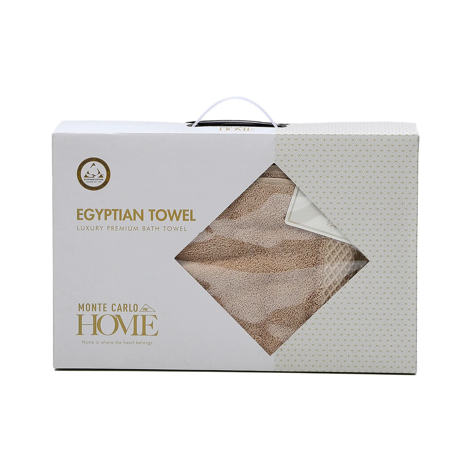 Beige Cotton 650 GSM Bath Towel - Image 5