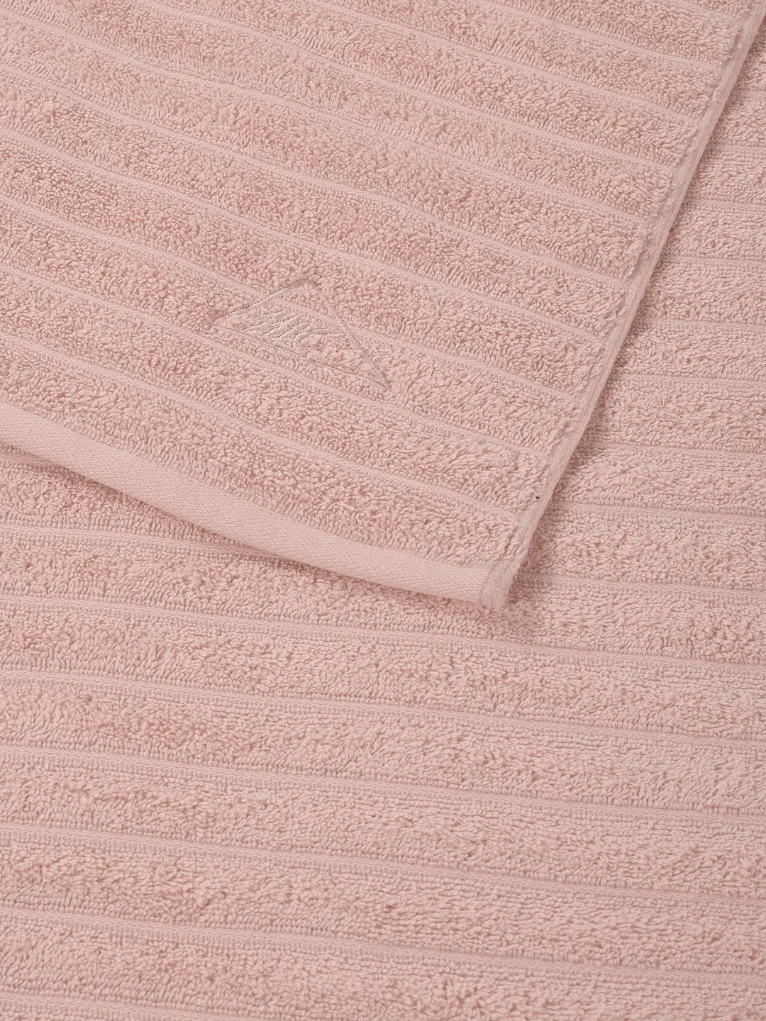 Beige & Pink 100% Cotton Solid 500 GSM Bath Towel Sensations 4 Pc Set Gifting Box Pack - Image 10
