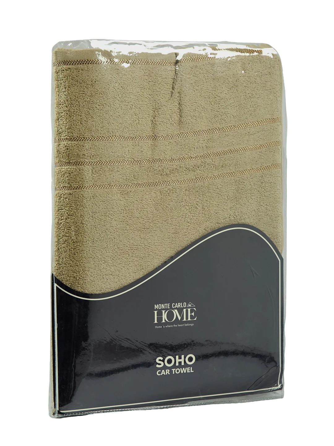 Beige Pure Cotton Solid 340 GSM Car Towel 1 Piece (Soho Collection) - Image 8