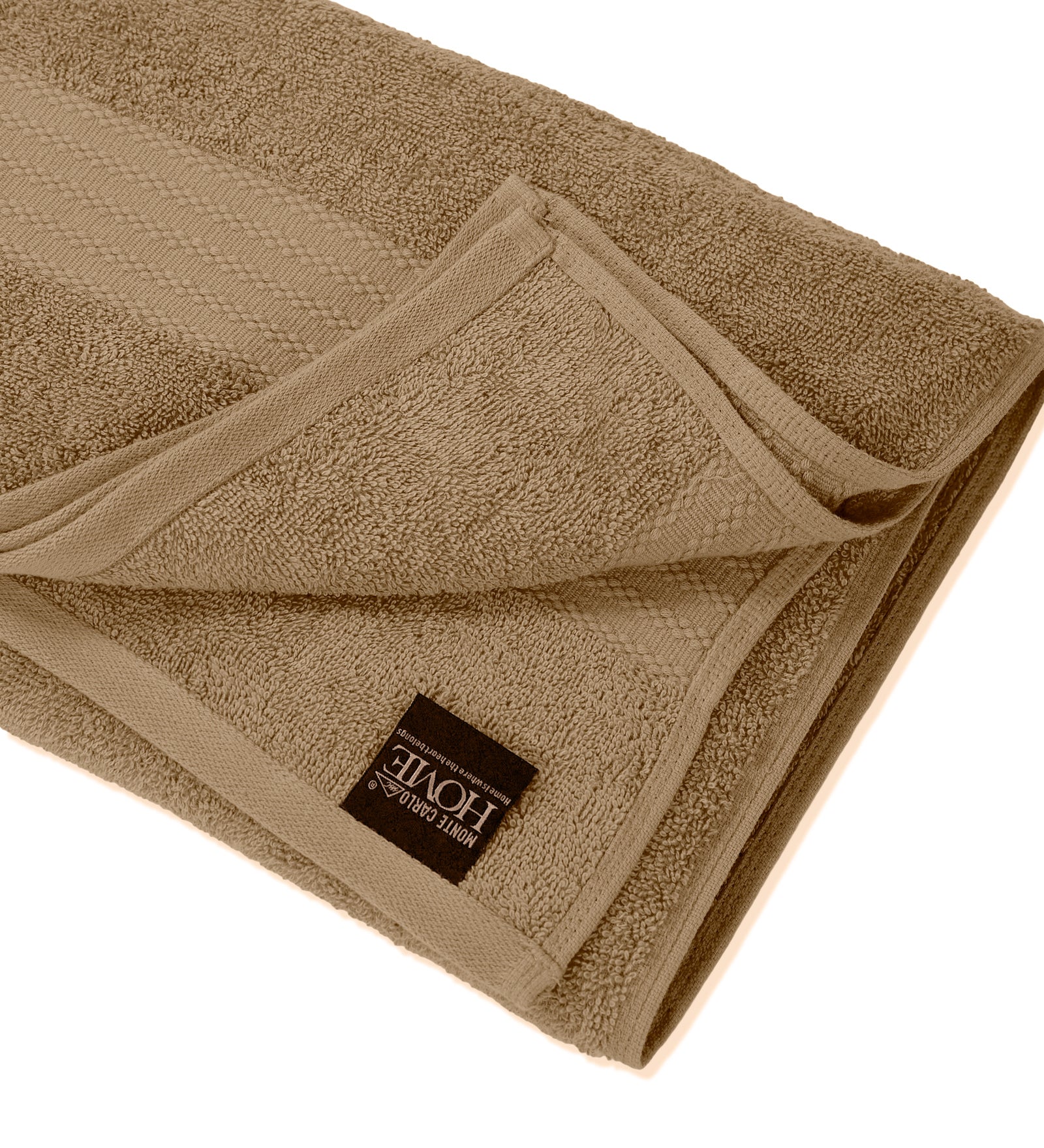 Beige Pure Cotton Solid 380 GSM Bath Towel 1 Piece (Jazz Collection) - Image 5