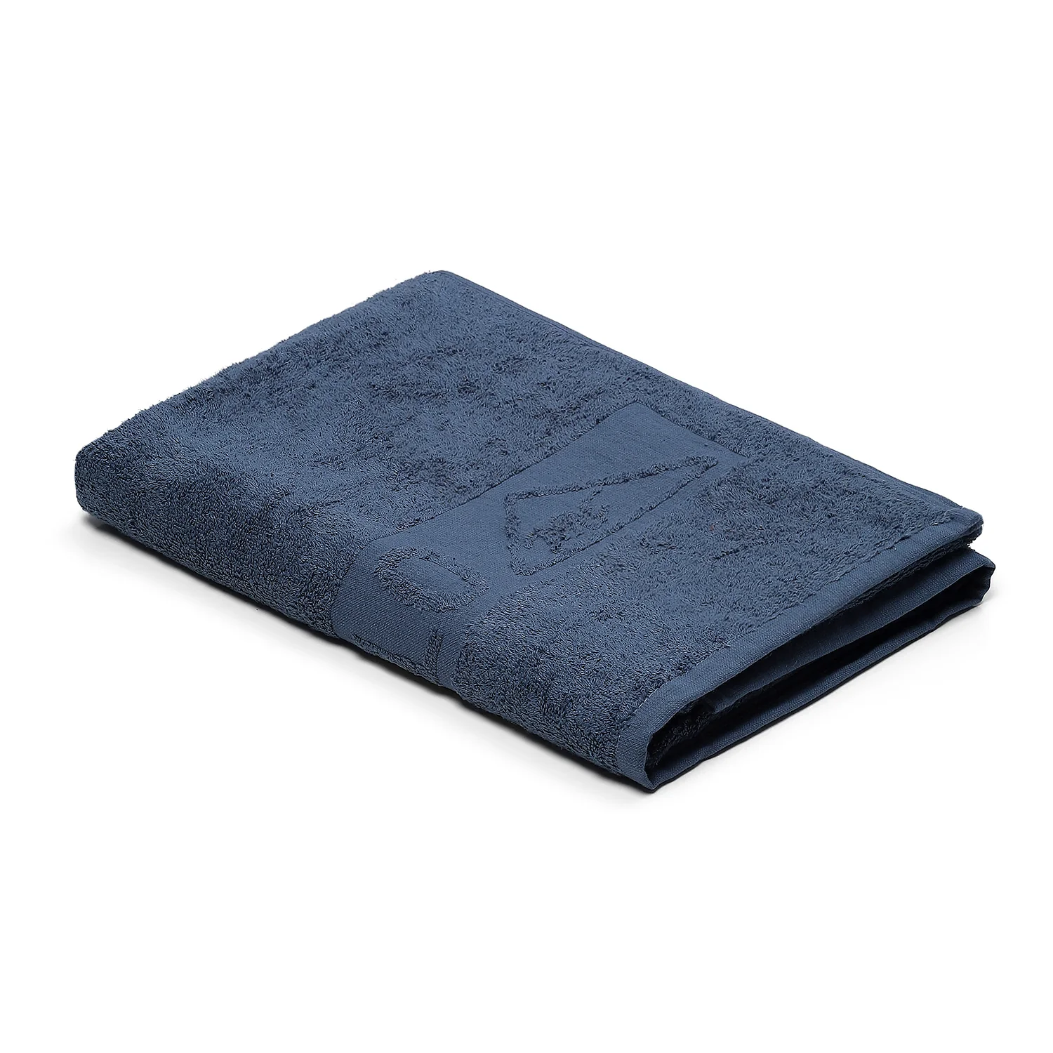 Blue Cotton 525 GSM Bath Towel - Image 2