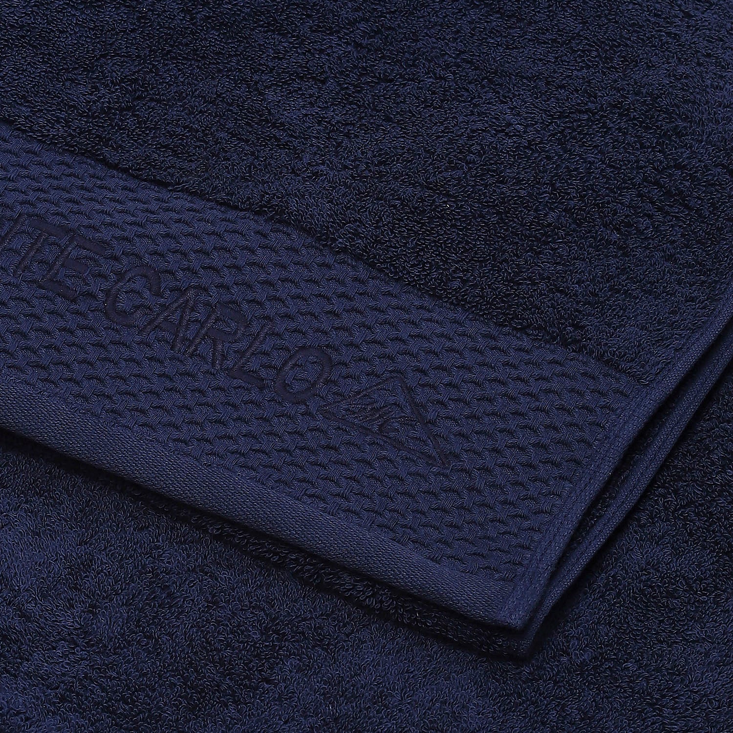 Blue Cotton 650 GSM Bath Towel - Image 3