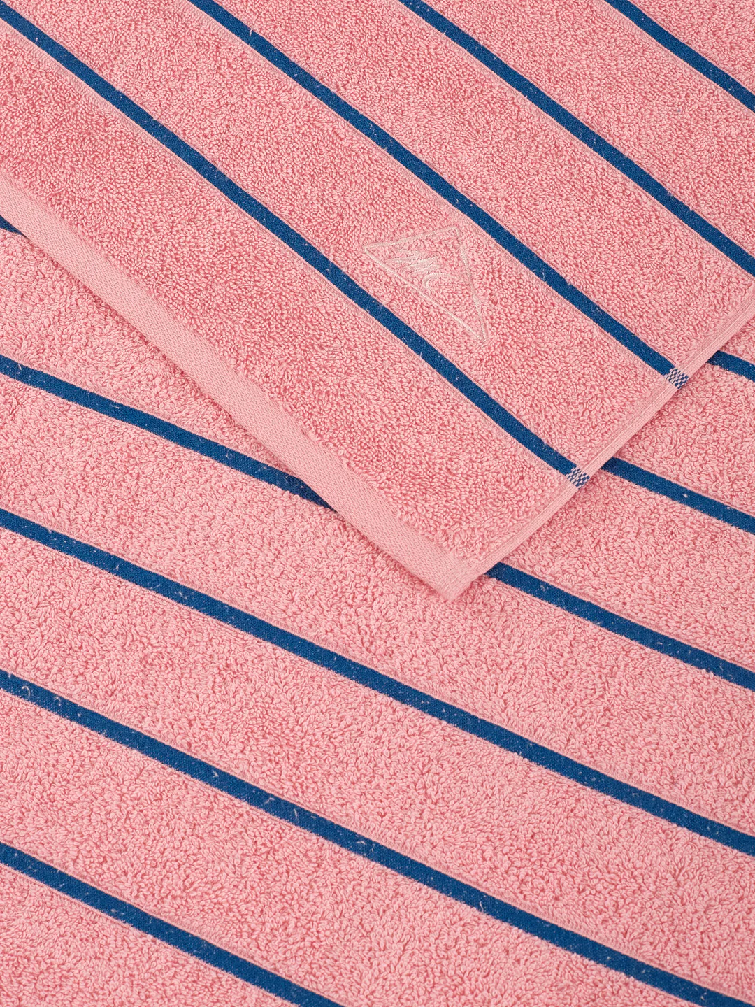 Blue & Dusty Pink 100% Cotton Solid 480 GSM Bath Towel King & Queen 2 Pc Set Gifting Box Pack - Image 12