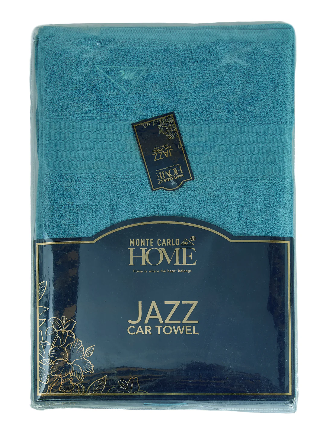 Blue Pure Cotton Solid 380 GSM Car Towel 1 Piece (Jazz Collection) - Image 8