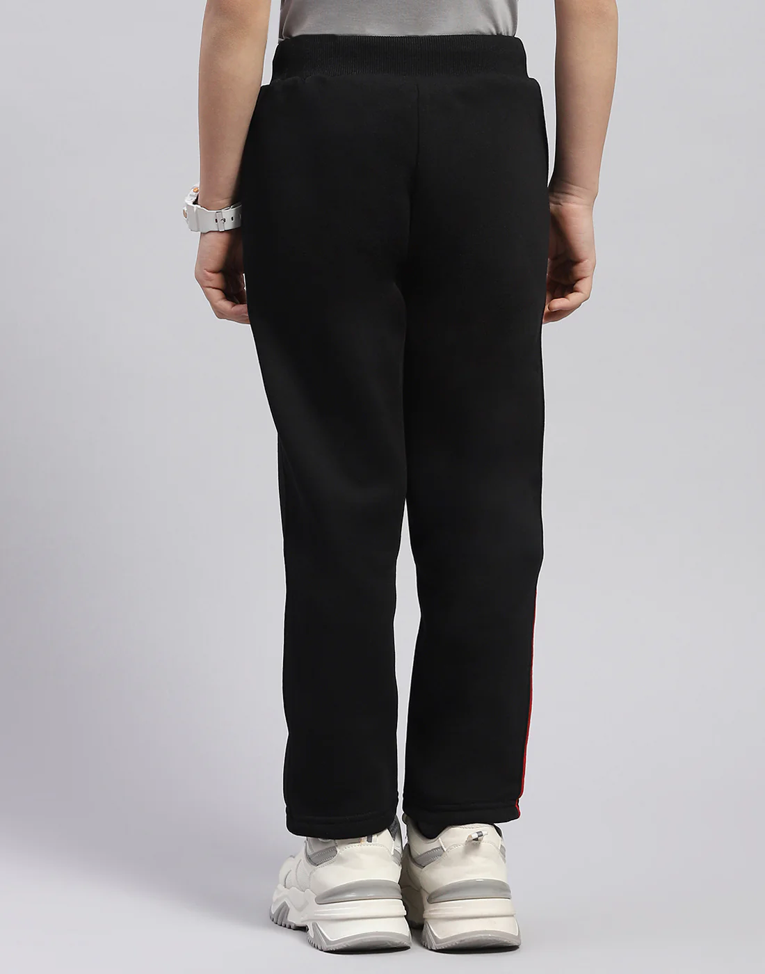 Boys Black Printed Regular Fit Lower - Image 5