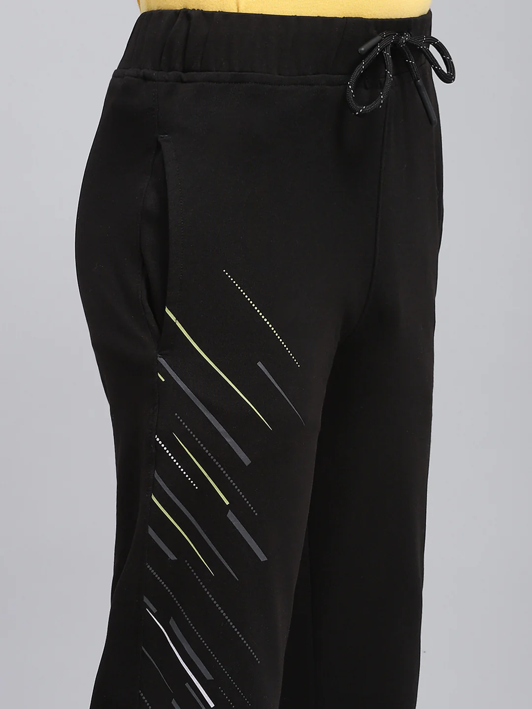 Boys Black Printed Regular Fit Lower - Image 6