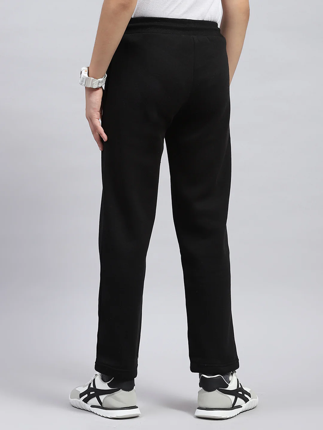 Boys Black Printed Regular Fit Lower - Image 5