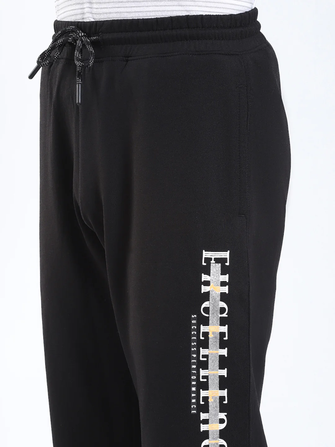Boys Black Printed Regular Fit Lower - Image 6