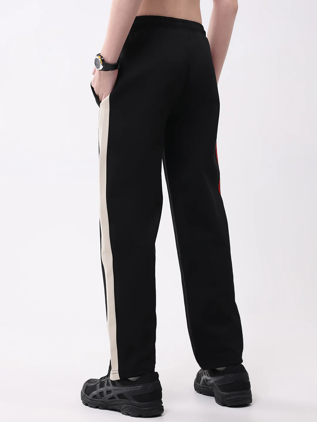 Boys Black Printed Regular Fit Lower - Image 5