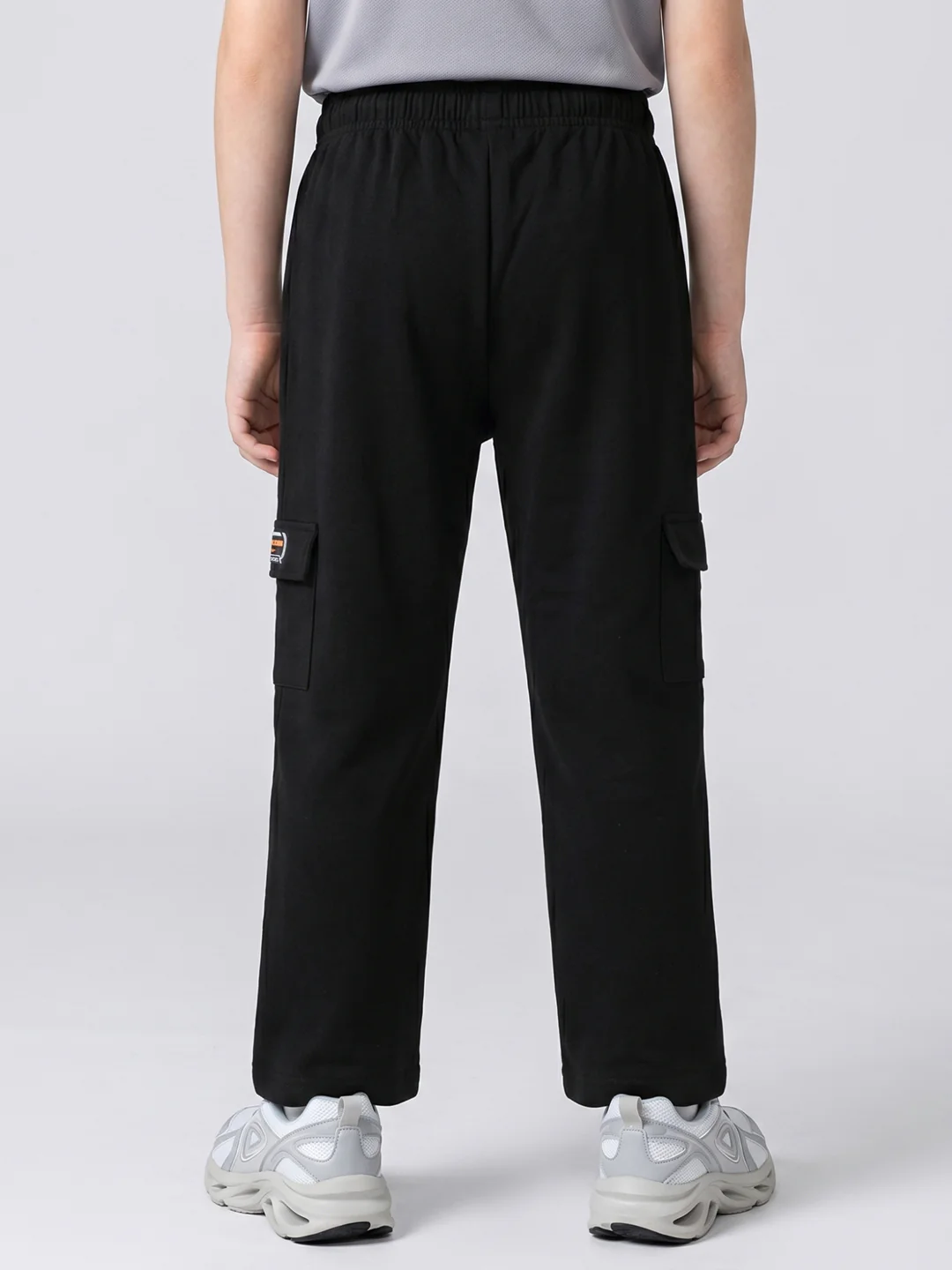 Boys Black Solid Regular Fit Lower - Image 4