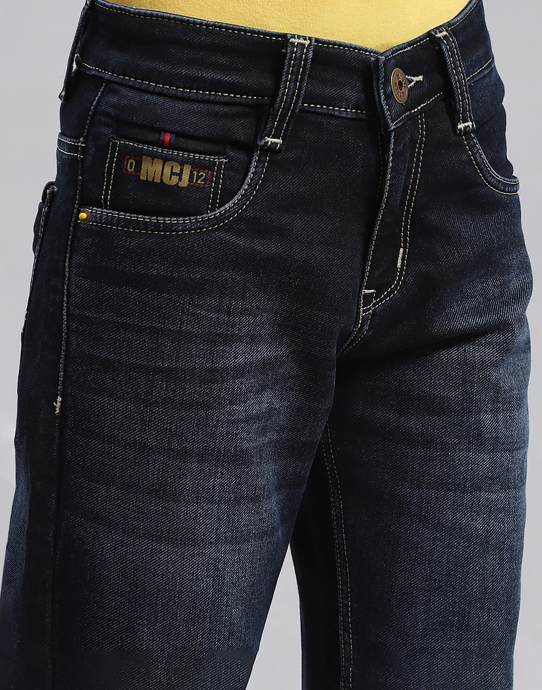 Boys Blue Light Wash Slim Fit Denim - Image 6