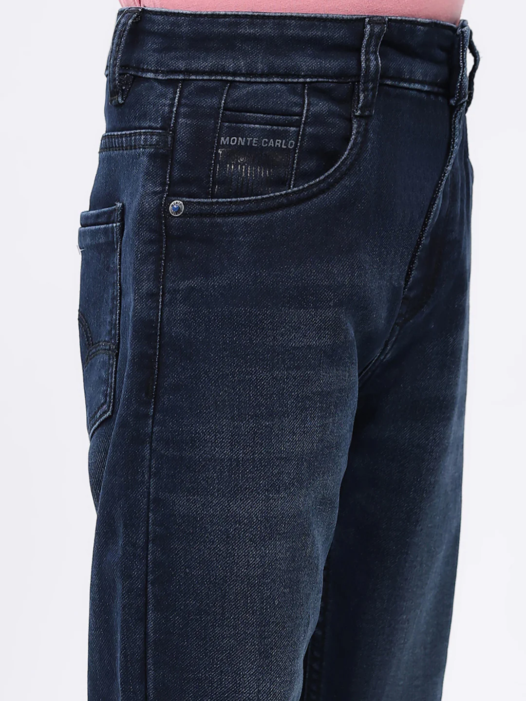Boys Blue Solid Slim Fit Denim - Image 6
