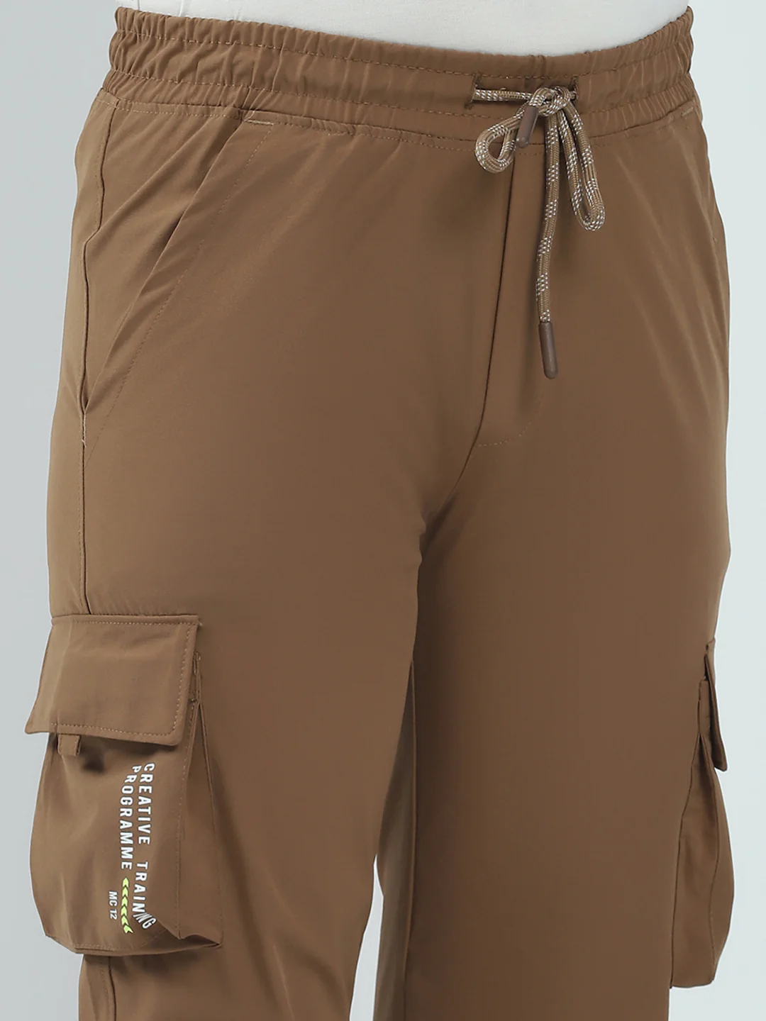 Boys Brown Solid Regular Fit Lower - Image 6
