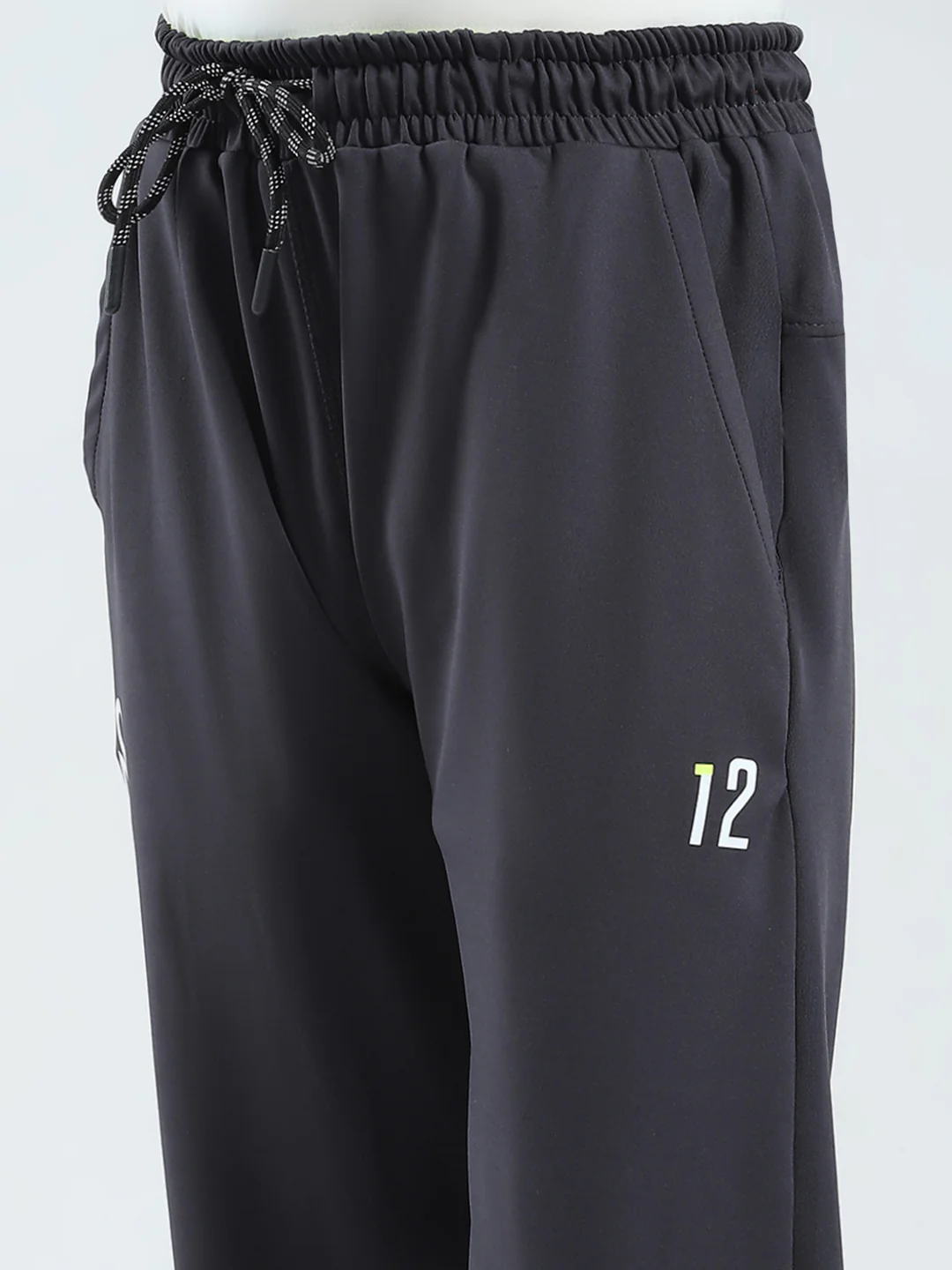 Boys Charcoal Printed Regular Fit Lower - Image 6
