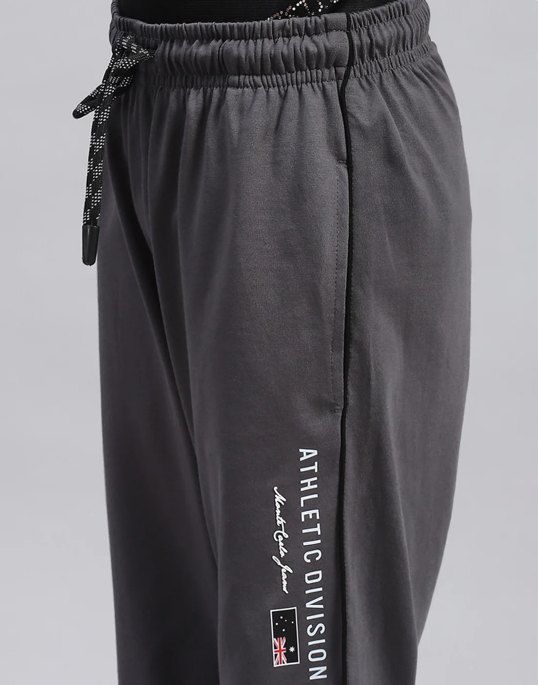 Boys Grey Printed Regular Fit Lower - Image 6