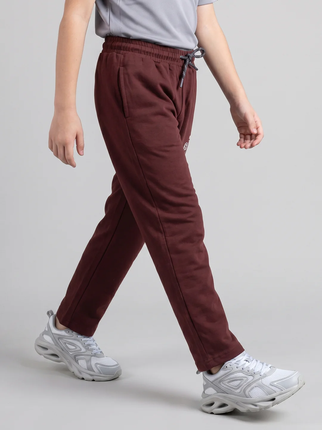 Boys Maroon Printed Regular Fit Lower - Image 2