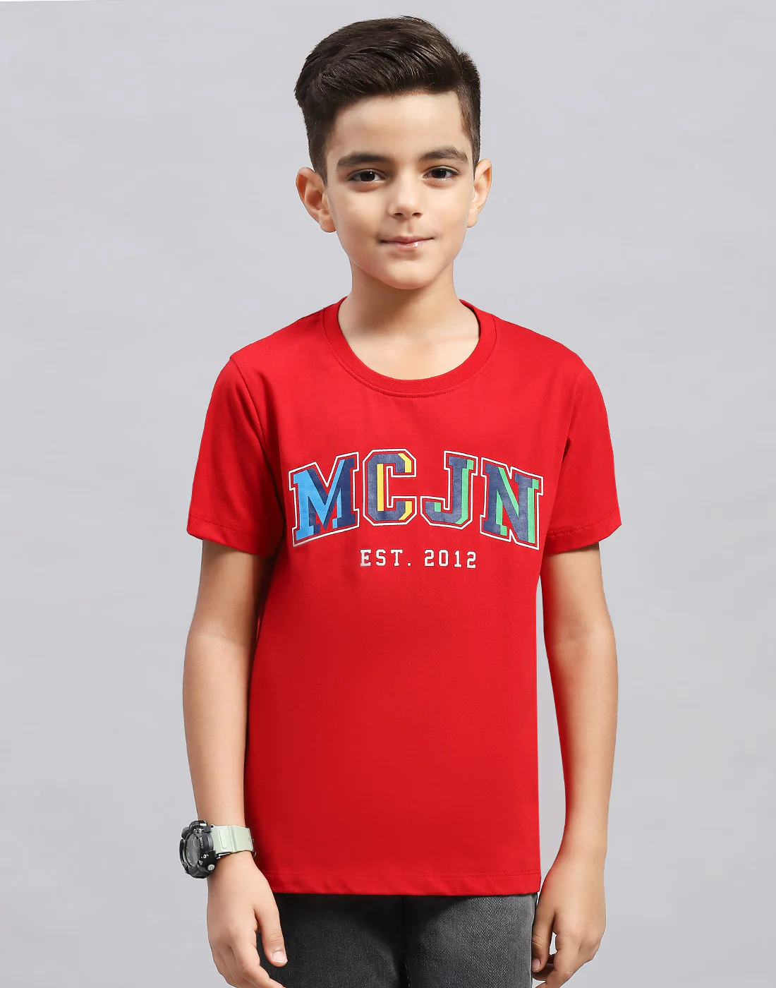 Boys Multi Color Printed Round Neck Half Sleeve T-Shirt (Pack of 3) - Image 4