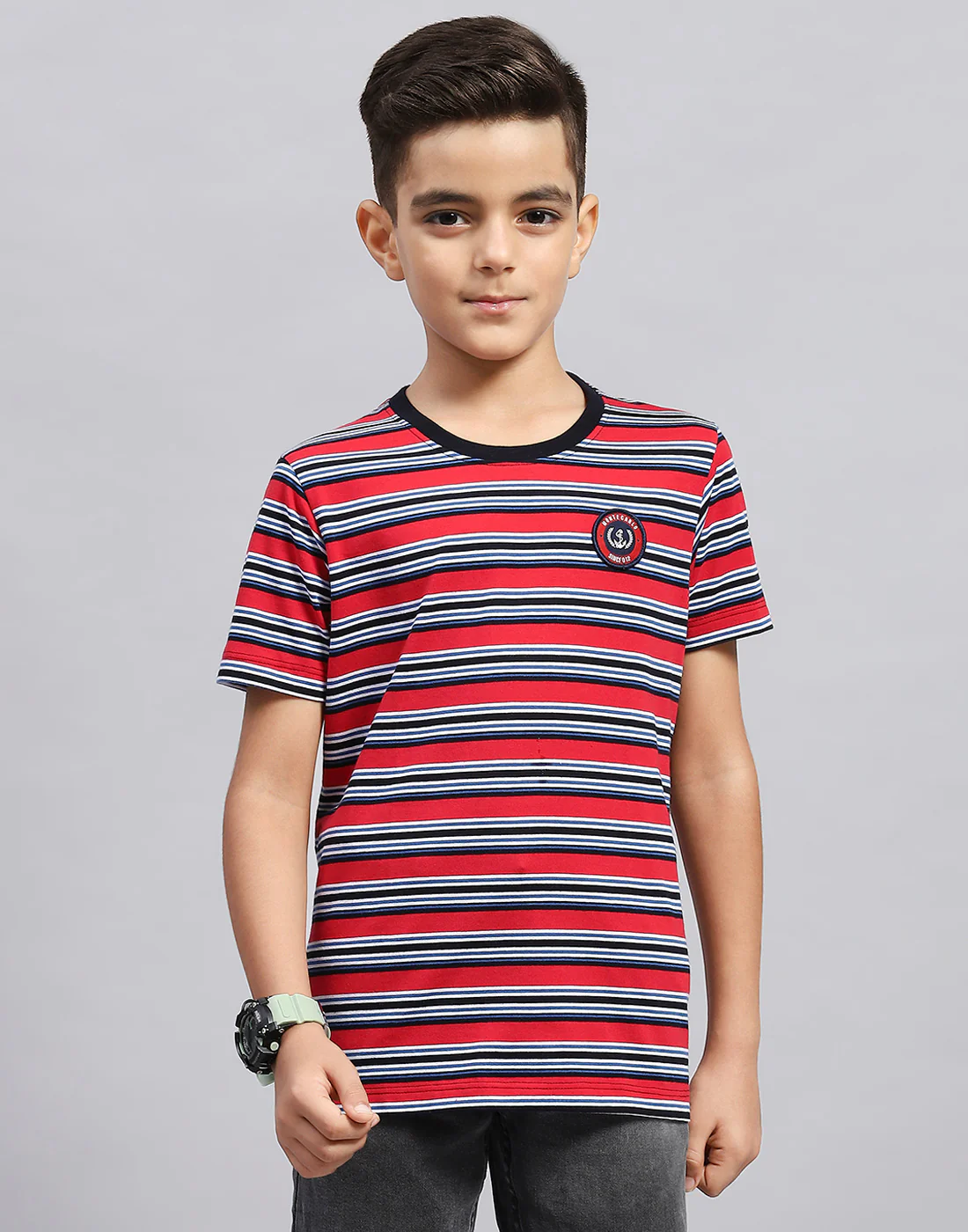 Boys Multi Color Printed Round Neck Half Sleeve T-Shirt (Pack of 3) - Image 9