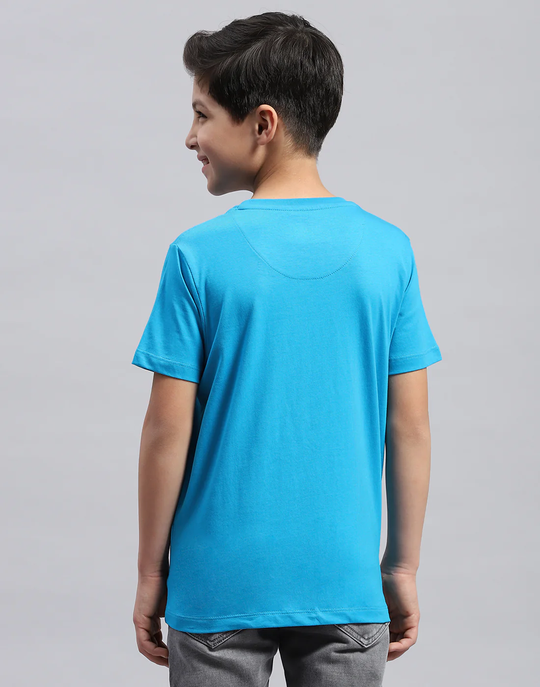Boys Multi Color Printed Round Neck Half Sleeve T-Shirt - Image 10