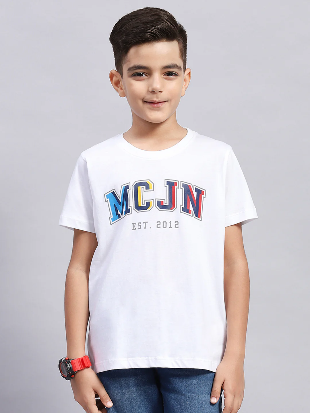Boys Multi Color Printed Round Neck Half Sleeve T-Shirt (Pack of 3) - Image 2