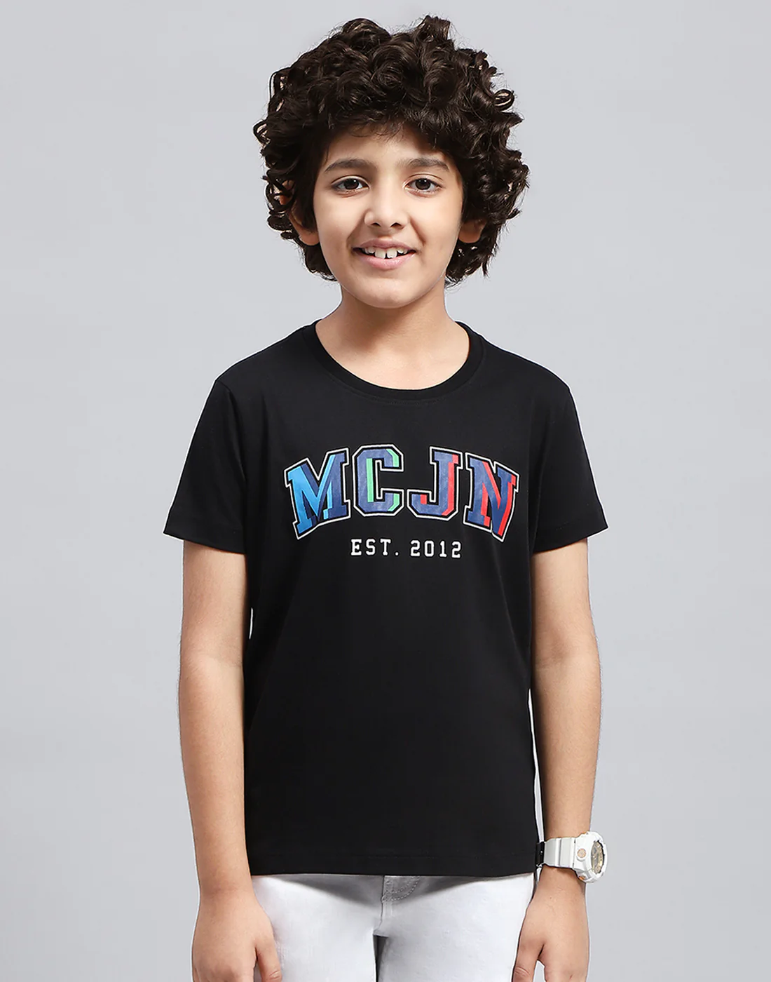Boys Multicolor Stripe Round Neck Half Sleeve T-Shirt (Pack of 3) - Image 8