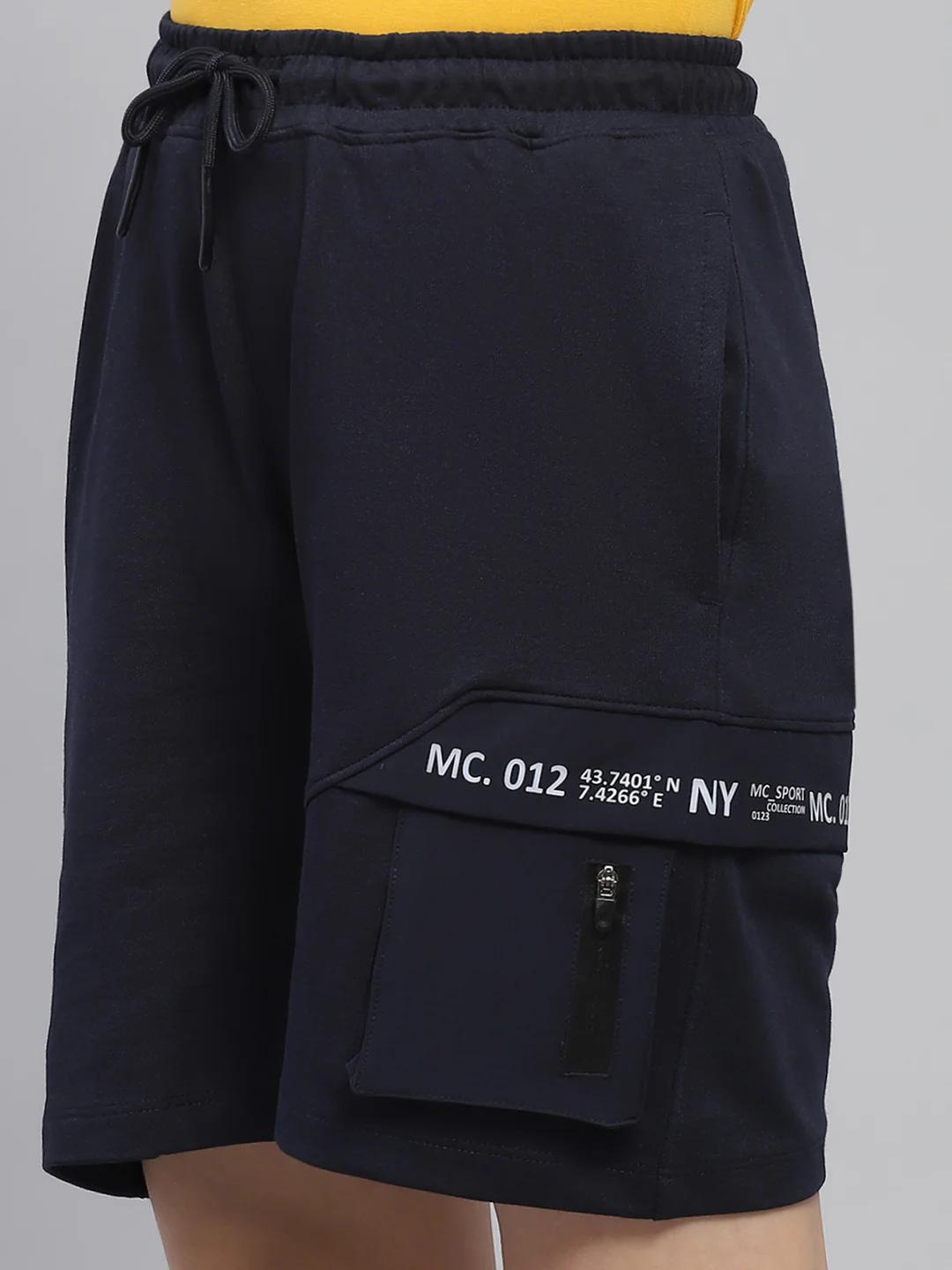 Boys Navy Blue Printed   Bermuda - Image 6