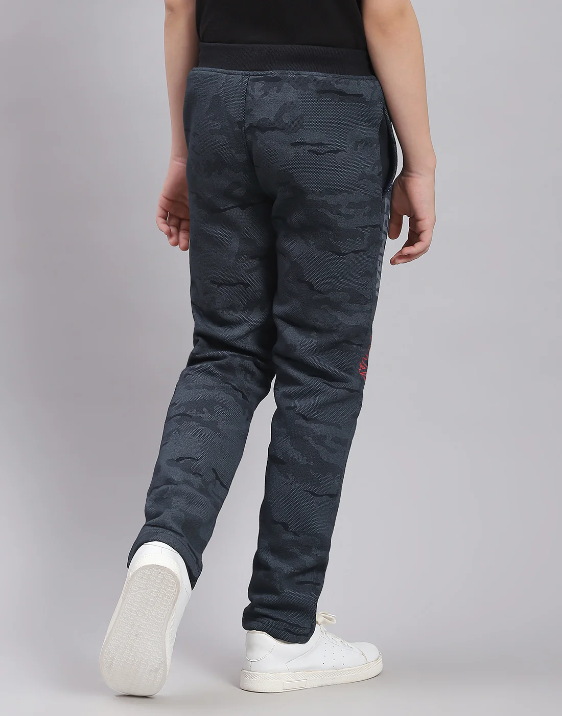 Boys Navy Blue Printed Regular Fit Lower - Image 2