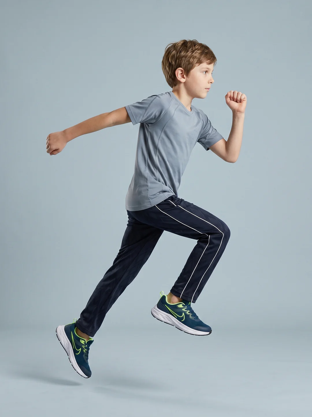 Boys Navy Blue Printed Regular Fit Lower - Image 5