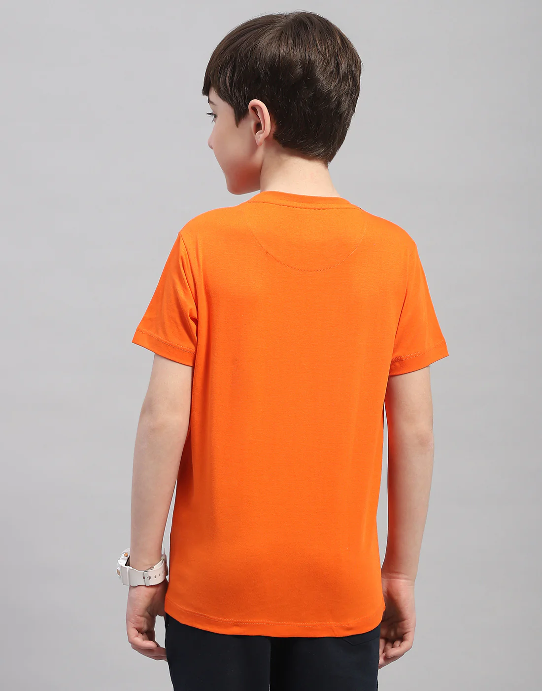 Boys Orange & Turquoise Blue Printed Round Neck Half Sleeve T-Shirt (Pack of 2) - Image 10