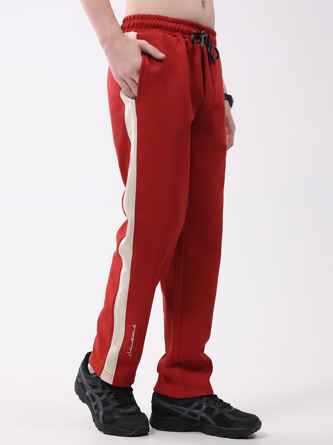 Boys Red Printed Regular Fit Lower - Image 4