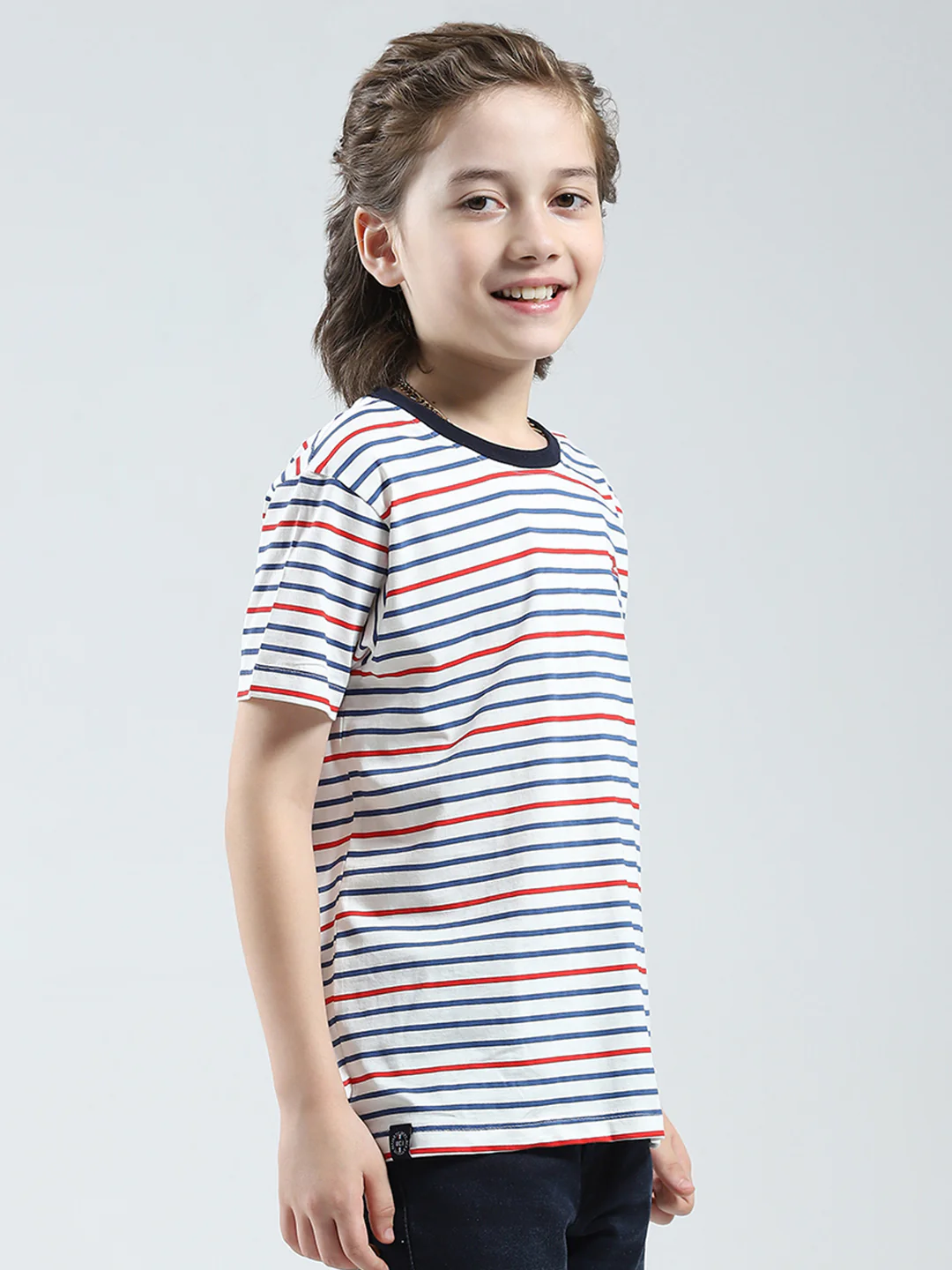 Boys Red, Yellow & White Printed Round Neck Half Sleeve T-Shirt (Pack of 3) - Image 5