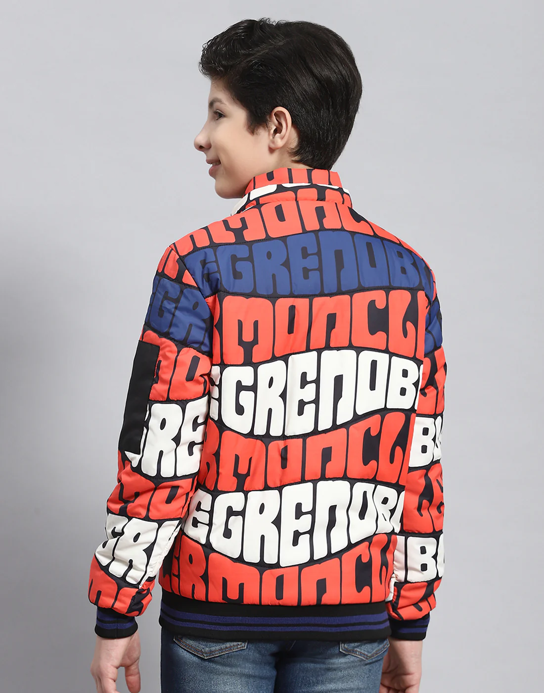 Boys Rust Printed Hooded Full Sleeve Boys Jacket - Image 6