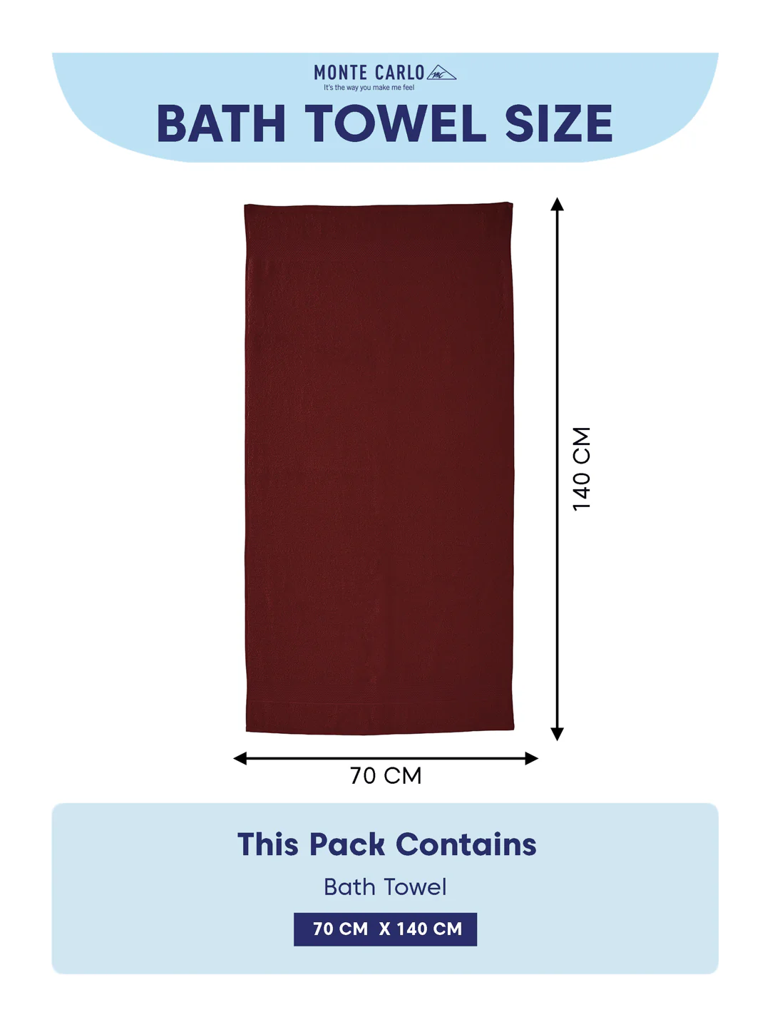 Brick Red 100% Cotton Solid 380 GSM Bath Towel Super Charm 3 Pc Set Gifting Box Pack - Image 10