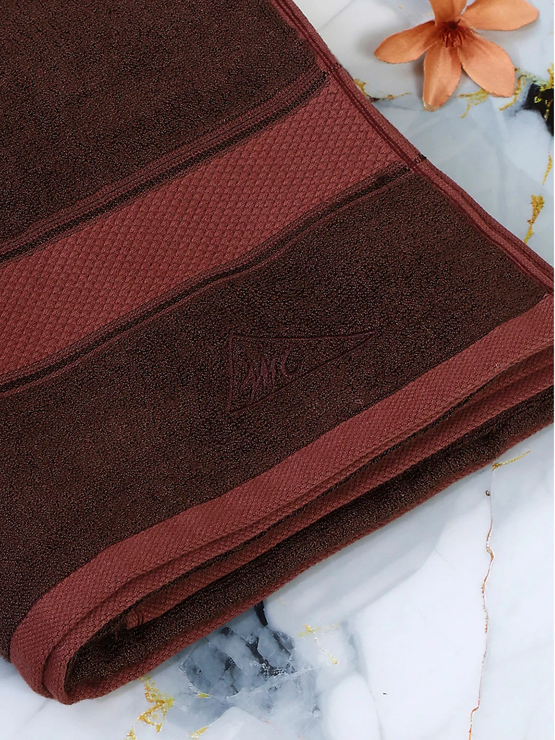 Brown Bamboo Solid 600 GSM Bath Towel (Bamboo) - Image 6