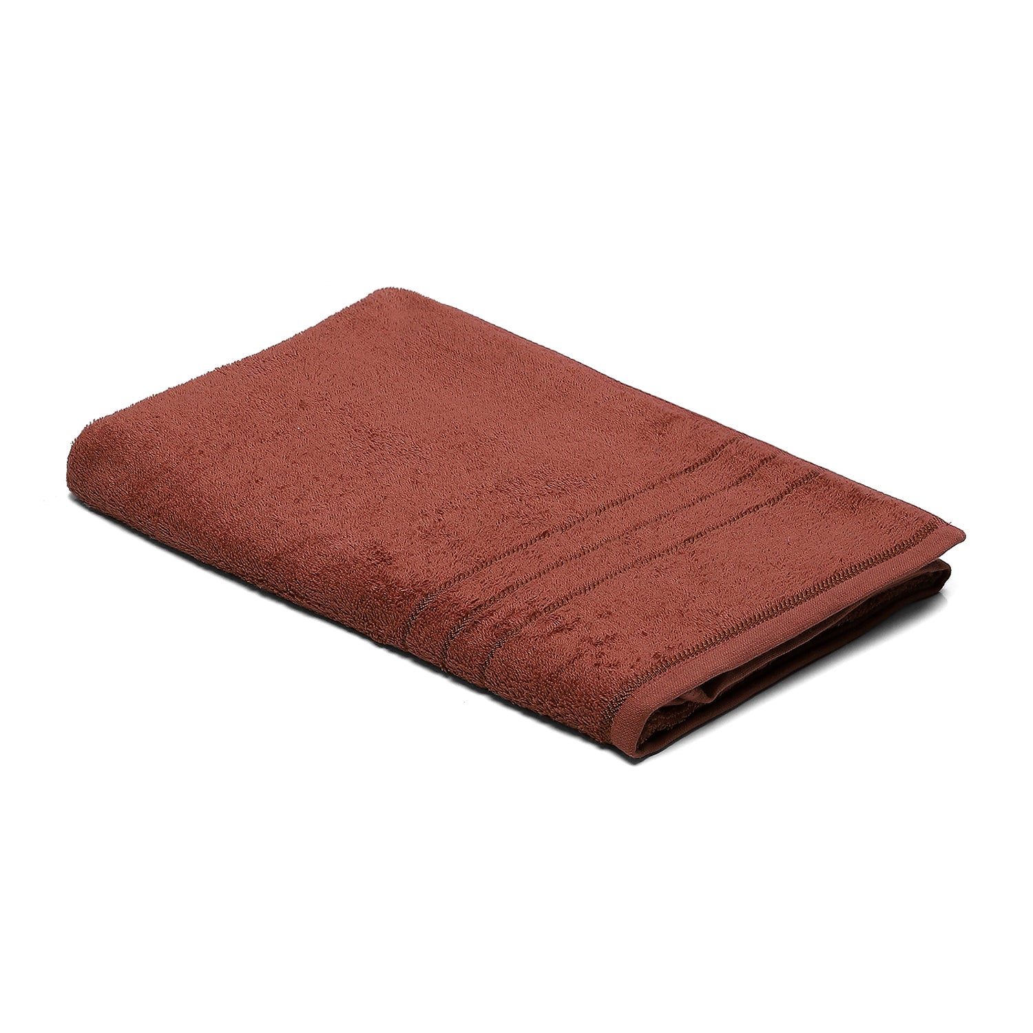Brown Cotton 350 GSM Bath Towel - Image 2