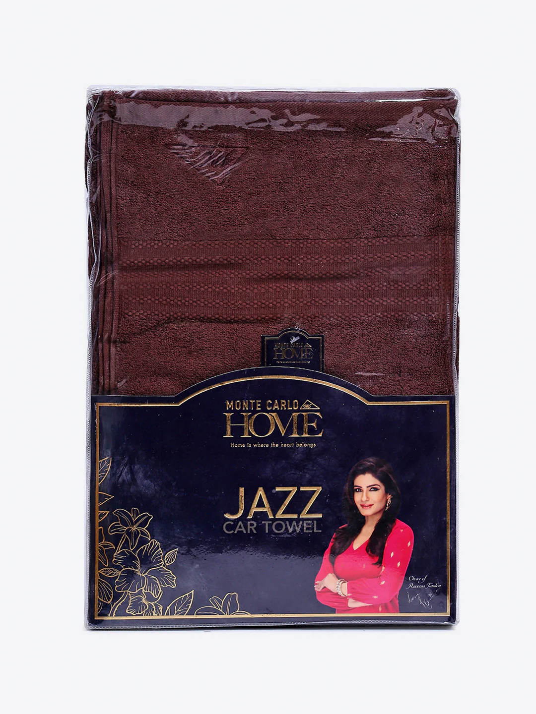 Brown Cotton Solid 400 GSM Car Towel (Jazz) - Image 5